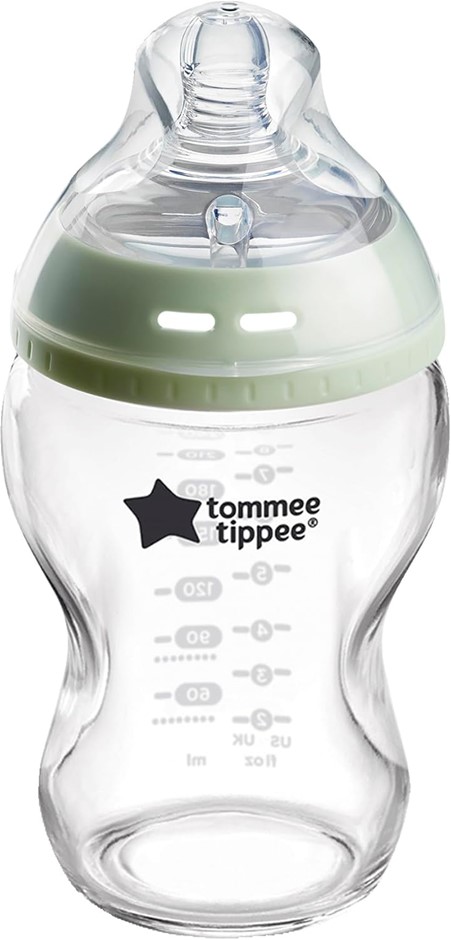 TOMMEE TIPPEE Baby Bottles, Natural Start Glass Anti-Colic Baby Bottle with