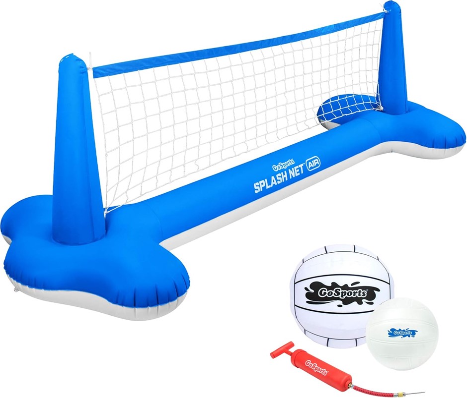 GOSPORTS Splash Net Air, Inflatable Pool Volleyball Game - Includes Floatin