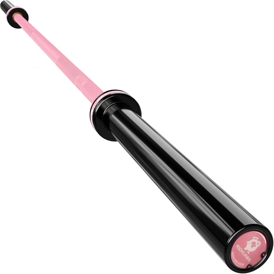 RICHUANG 7ft Olympic Barbell Weight Bar for Weightlifting, Q235 Steel, 2 In