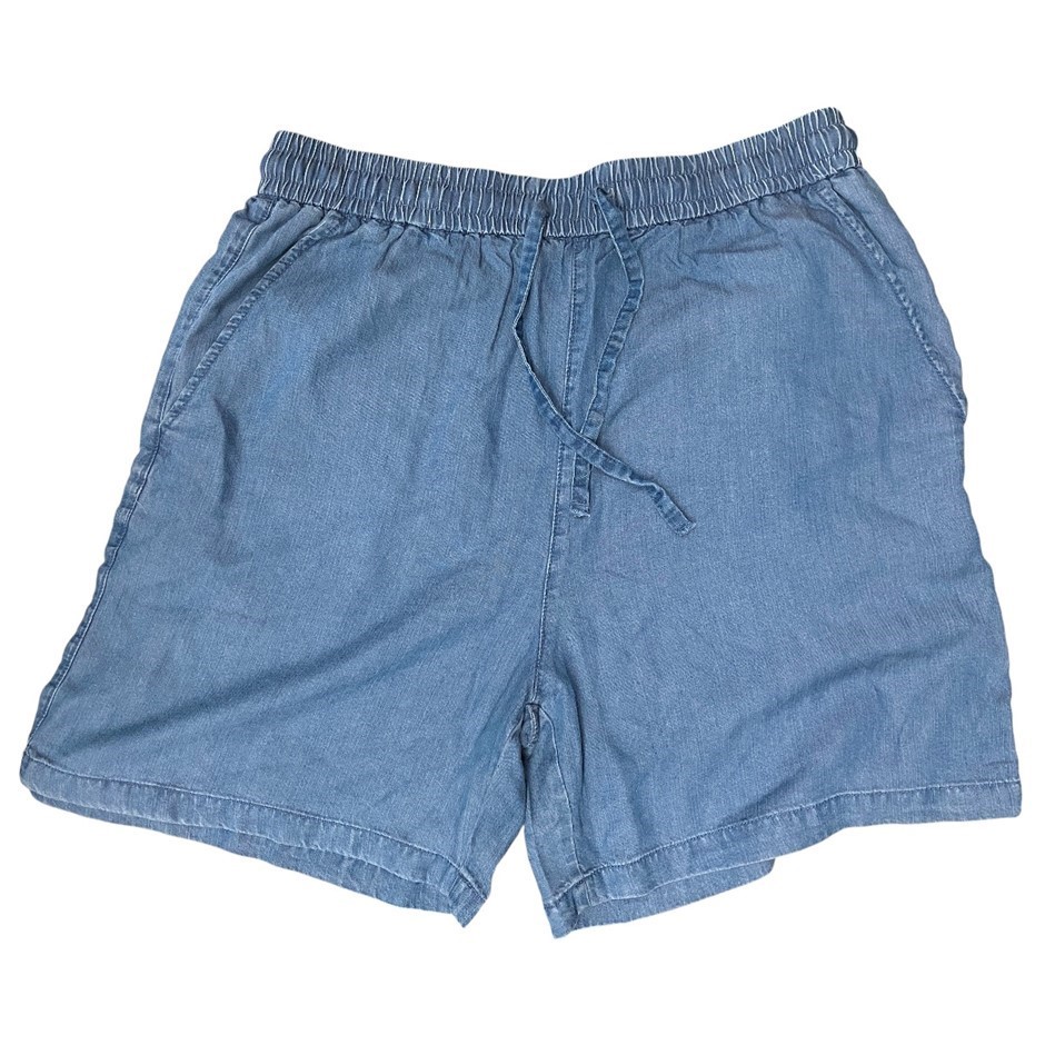 ADVENT Women's Shorts, Size M, 100% Lyocell, Mid Blue.  Buyers Note - Disco