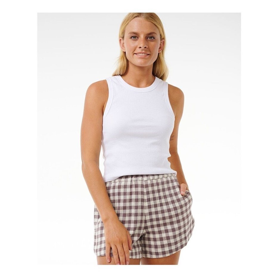 RIP CURL Women's Premium Surf Check Shorts, Size 2XL, Eggplant (2145). RRP: