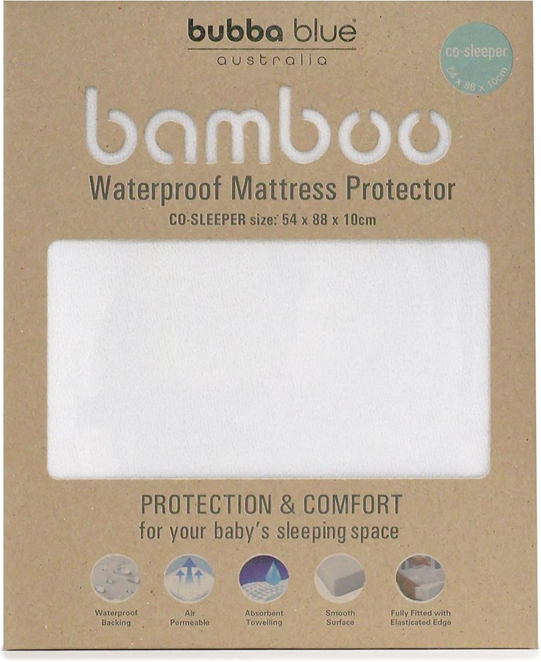 BUBBA BLUE Bamboo Mattress Protector Co Sleeper. Bedside Sleeper, 54 x 88 x
