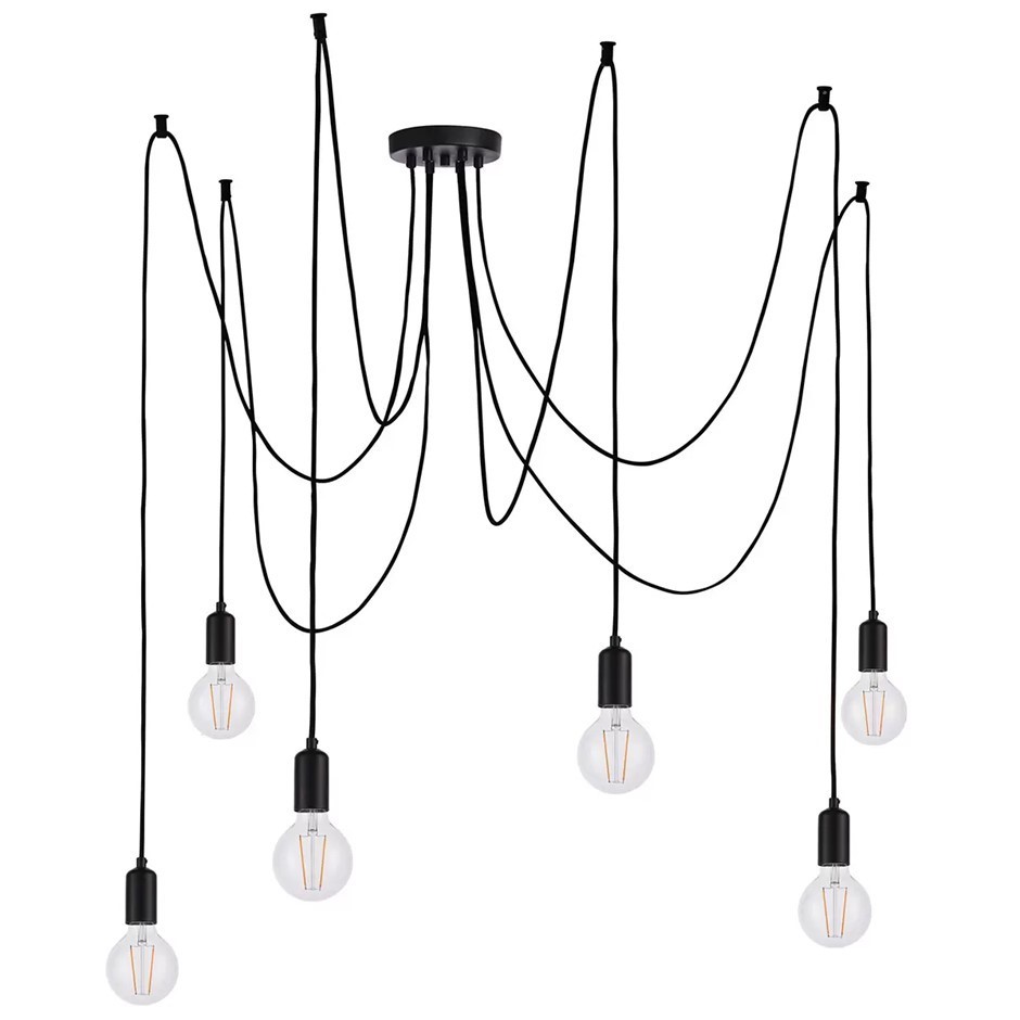 HUDSON LIVING Studio LED Pendant Light, Black.