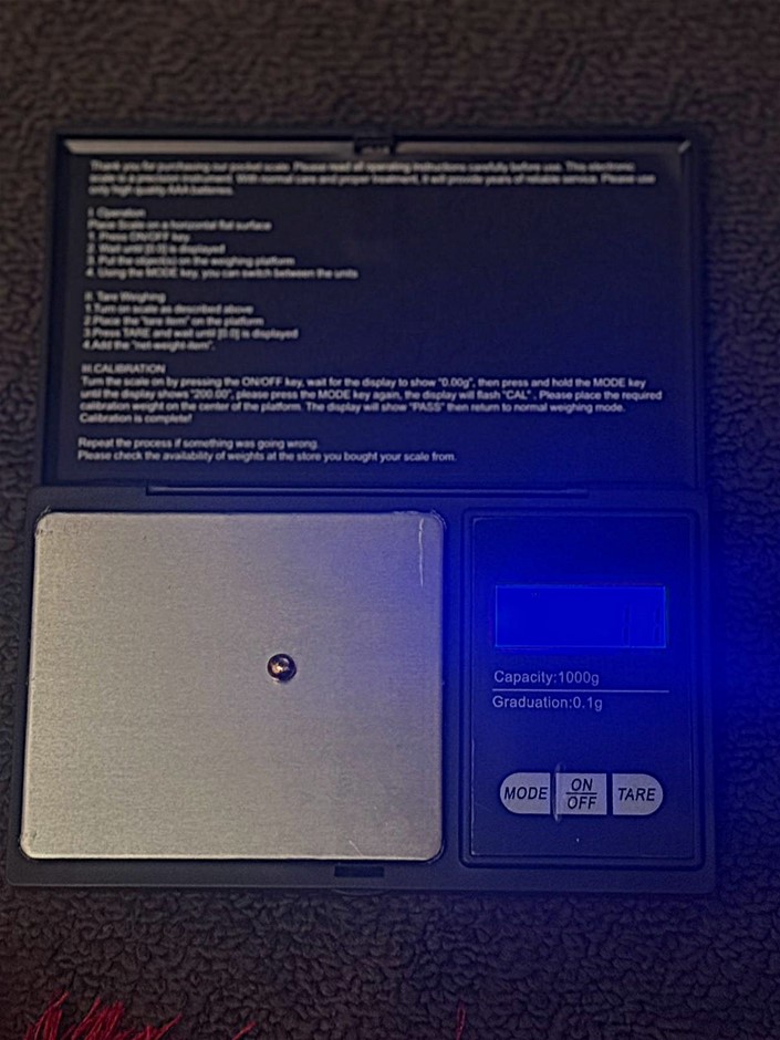 Acid Tested 1.1g 24K Fine Gold Grain – Pure Investment & Casting Gold