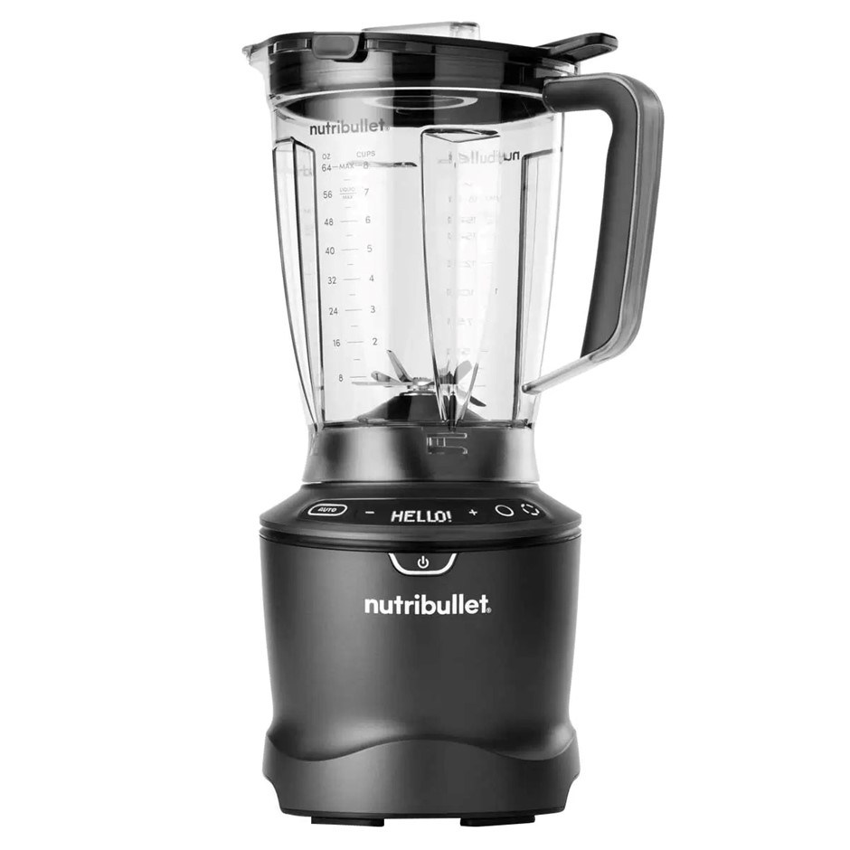 NUTRIBULLET SmartSense Blender 1500W, Black, Model NBF07600. NB: Minor Use,
