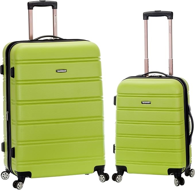 ROCKLAND Melbourne F225 Hardside Luggages, 2 Piece Set, Lime.