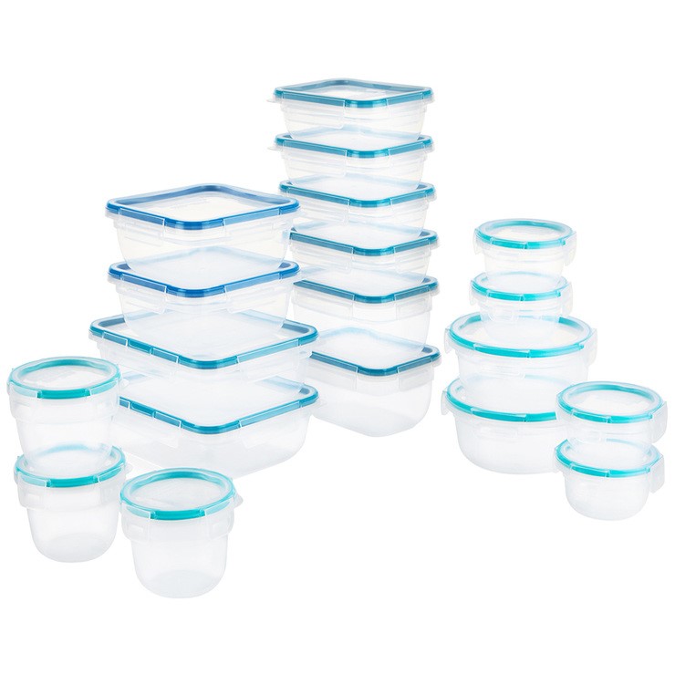 SNAPWARE 38pc Plastic Food Storage Set. N.B. Damaged box, 3 x pcs missing.