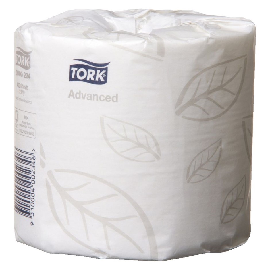 44 x TORK Soft Conventional Toilet Paper Rolls, 2-Ply.