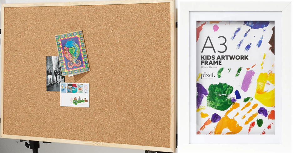 BUNDLE: QUARTET Pine Frame Cork Board, 900X600Mm. X COOPER & CO. A3 DIY Kid