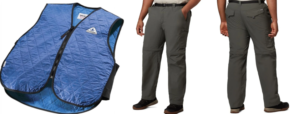 MENS BUNDLE: Columbia Men's Silver Ridge Convertible Pant, Breathable, UPF