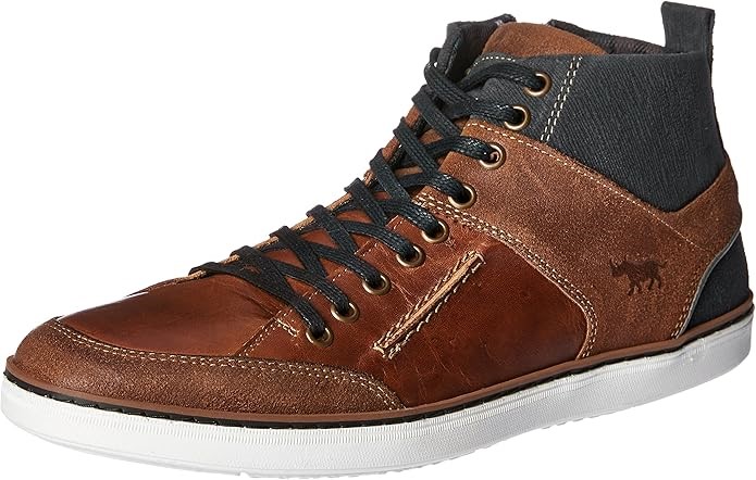 Wild Rhino Men's Hartwood Hightop Sneaker, Tan, EU 41/US 8
