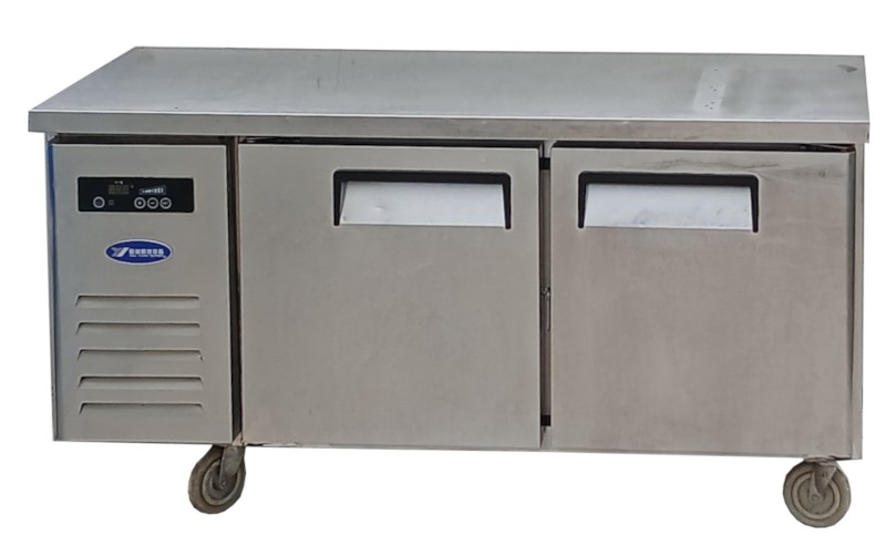 Commercial double Door Stainless Steel under Bench Fridge