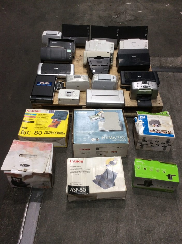Mixed Brand Printers And Accessories Lot