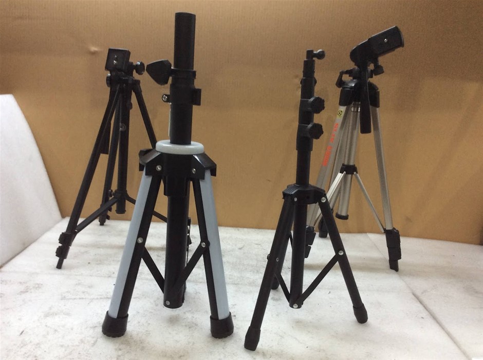 Generic Adjustable Camera Tripod Stand Set (Lot of 4)