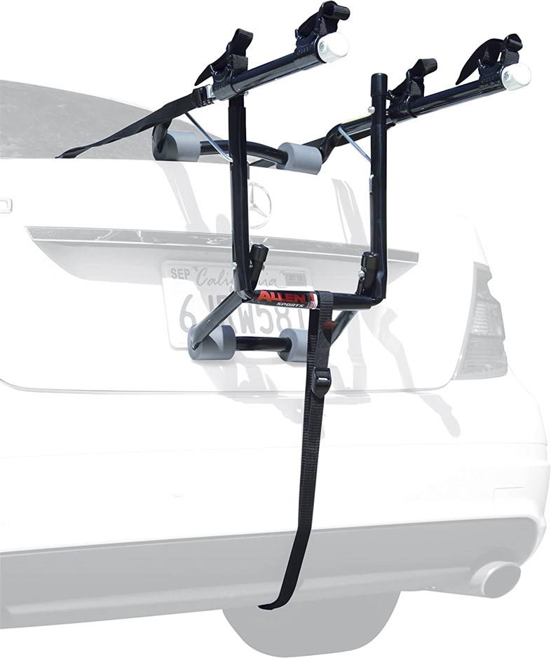 ALLEN SPORTS Deluxe 2-Bike Trunk Mount Rack, Colour: Black/Silver. NB: Not