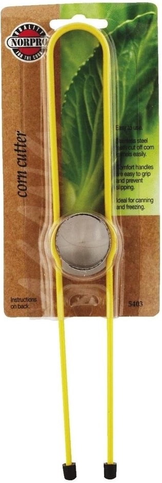 NORPRO 5403 Corn Cutter, Yellow. NB: Slightly Damaged Packaging.