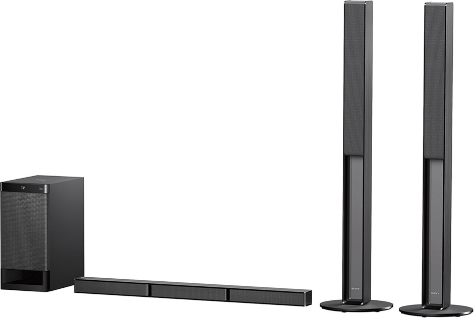 SONY 2 Tall Rear Speakers For SS-SRT4 Surround Sound System. NB: Well Used,