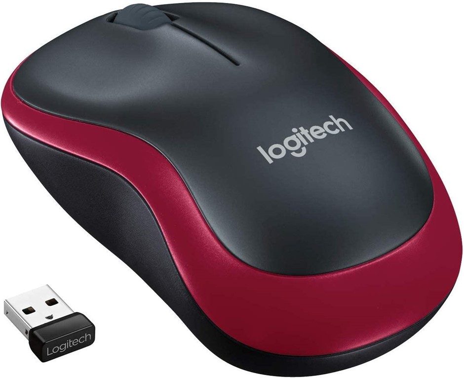 3 x LOGITECH M185 Wireless Mouse, 2.4GHz w/ USB Mini Receiver, 12-Month Bat