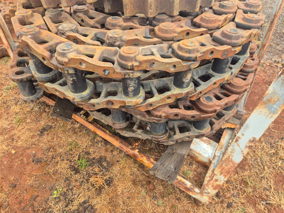 Unused Track Chains and Sprockets