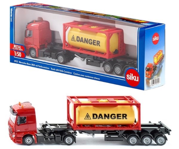 SIKU Mercedes Benz Truck with Bulk Container - 1:50 Scale