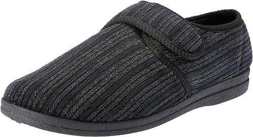GROSBY Men's Thurston Slippers, Size 13, Black. NB: GROSBY brand size is AU