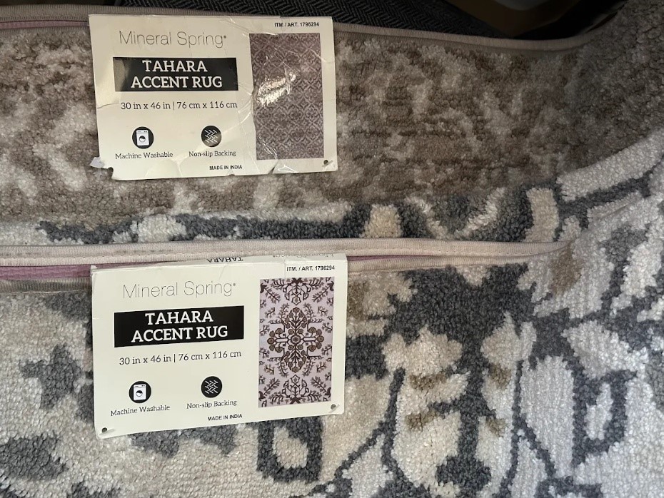 HOME BUNDLE: MINERAL SPRING Tahara Accent Rugs (76 × 116 cm) – Ivory & Taup