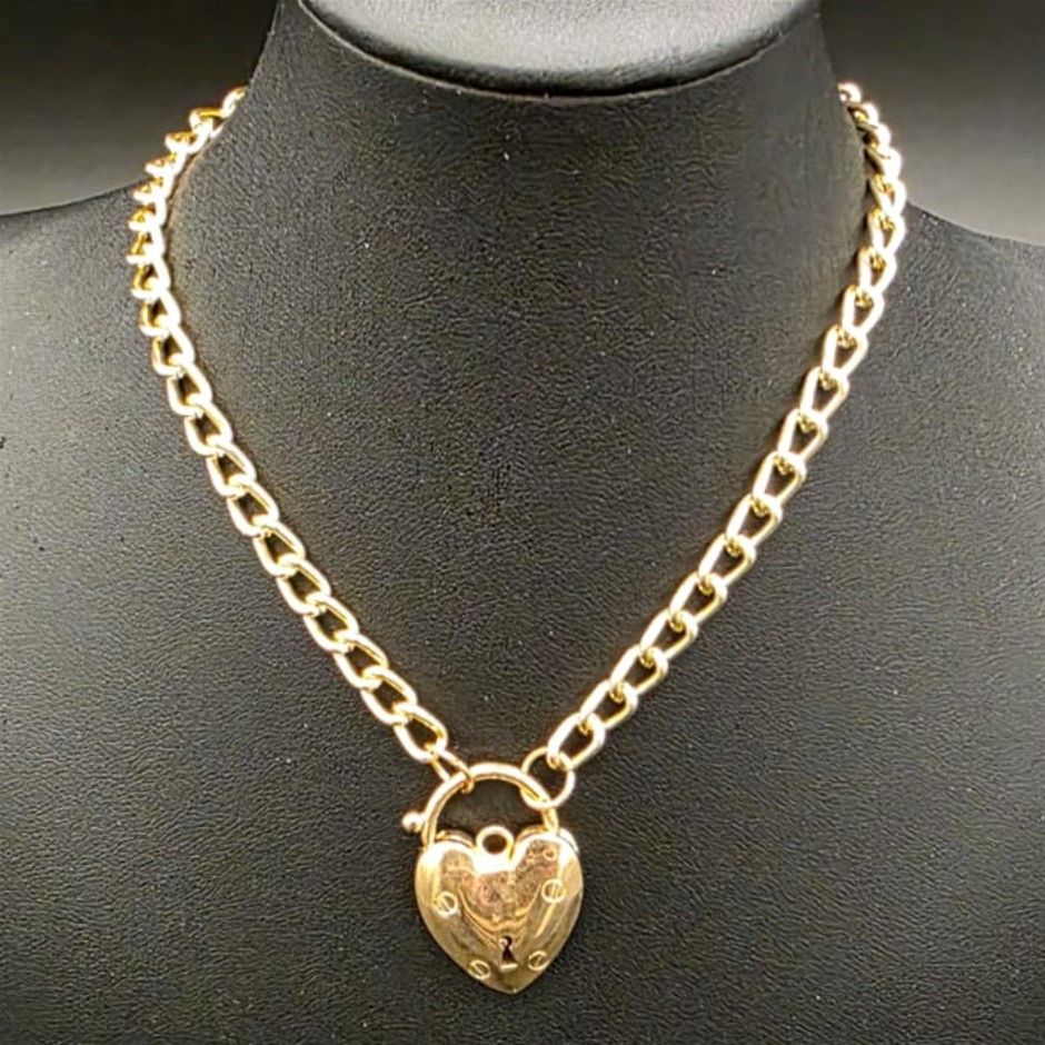 Designer Chunky Locket Necklace in Gold