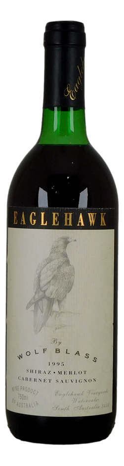 Wolf Blass Eaglehawk Shiraz Merlot Cabernet Sauvignon 1995 (1x 750mL), AUS.