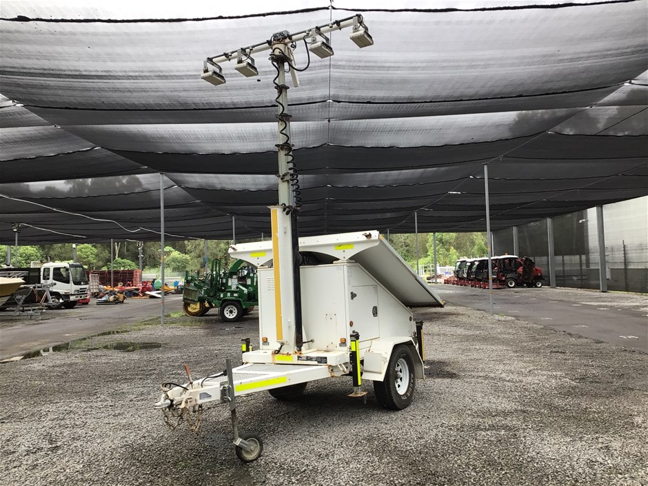 2019 Generators Australia Box Trailer Single Light Tower Trailer