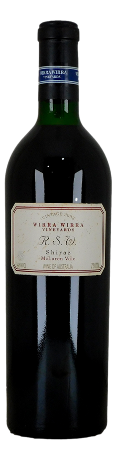 Wirra Wirra R.S.W. Shiraz 2002 (1x 750mL)