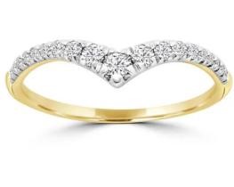 9K Yellow Gold 0.25ct HI I1 DIAMOND RING