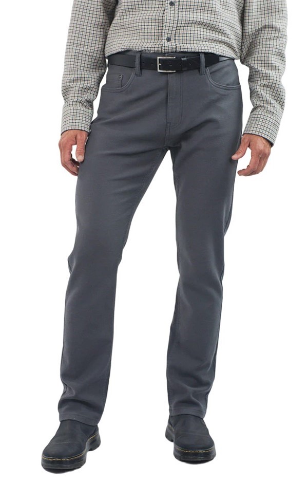 JACHS Men's Straight 5-Pocket Flex Pant, Size 38x30, 75% Cotton, Slate Grey