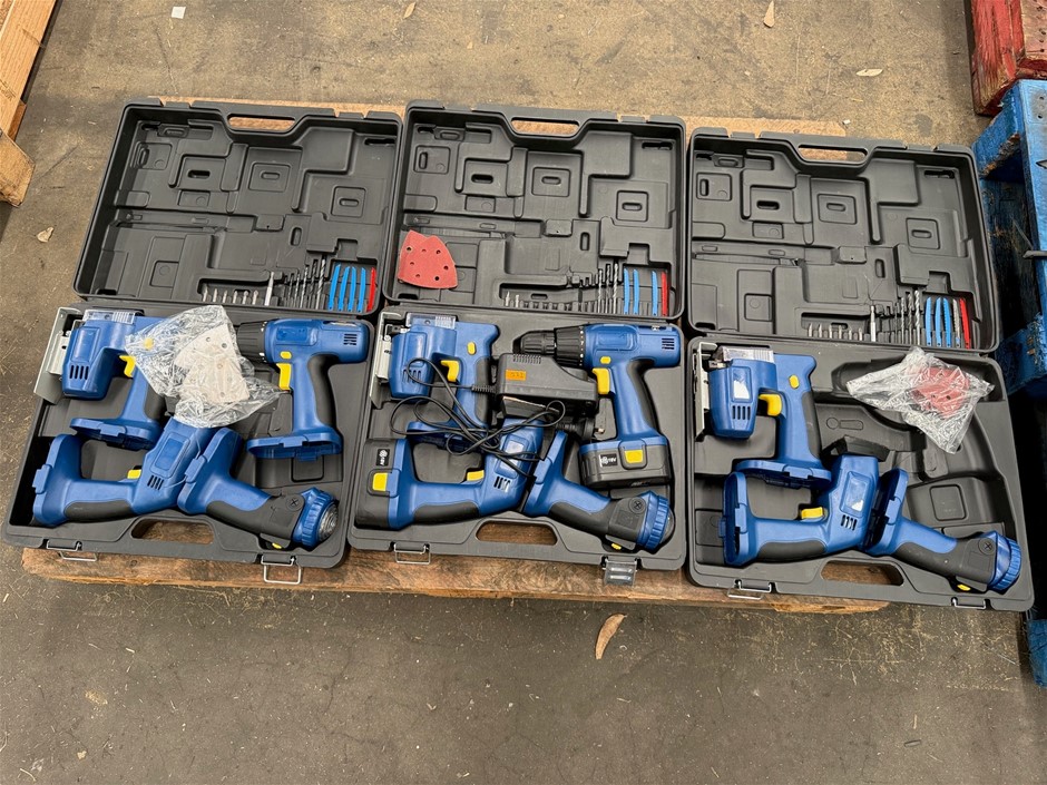 18V Power Tool Set of 4pc x 3 units
