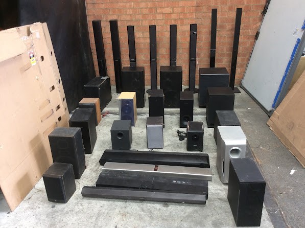 LG/Logitech/Sony/Panasonic Mixed Brand and Model Speaker Systems