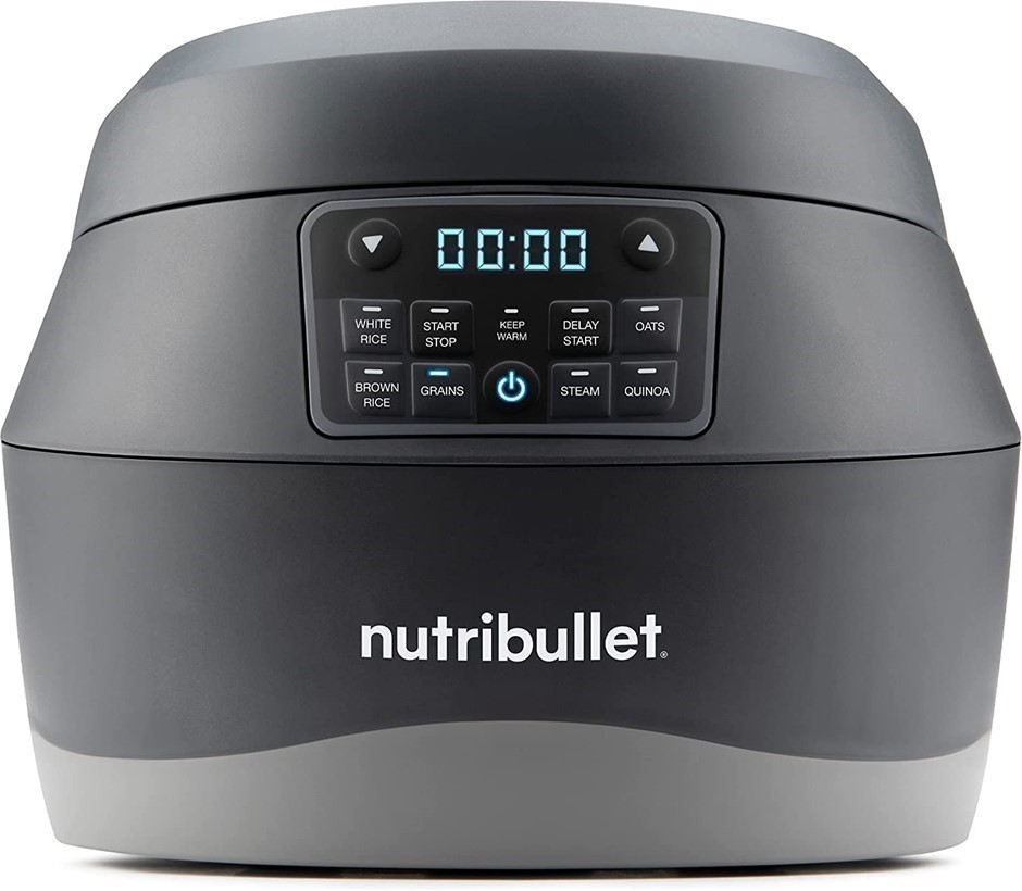 NUTRIBULLET Everygrain Rice Cooker, 5 Auto Cook Programs, Dark Grey, NBG071