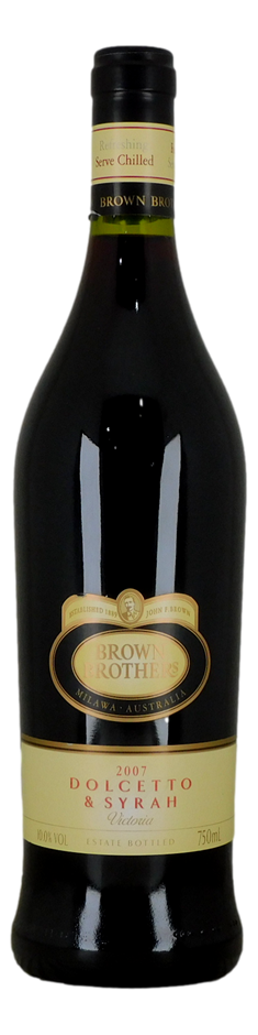 Brown Brothers Dolcetto & Syrah 2007 (1x 750mL), AUS.