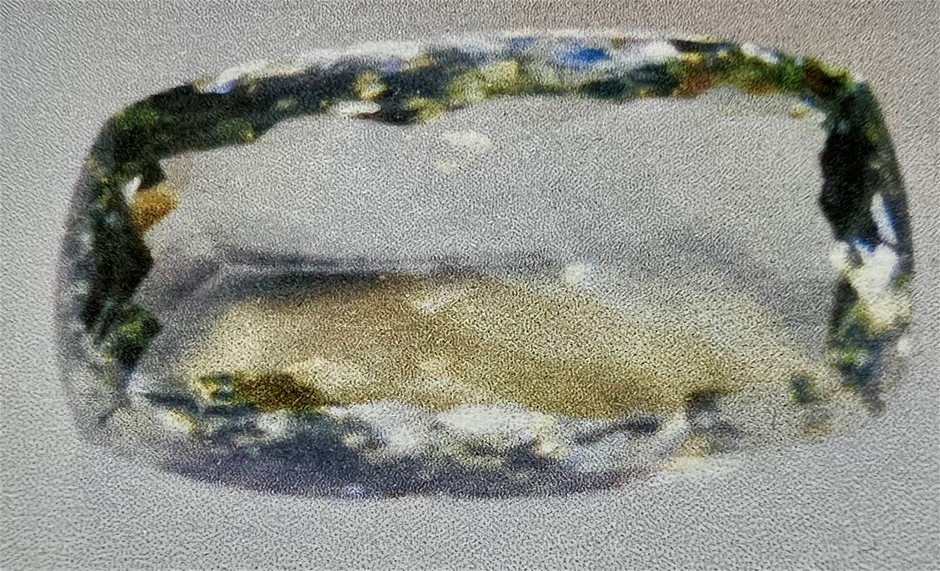 61.79 carat rectangular prasiolite is rare with valua: $1,186