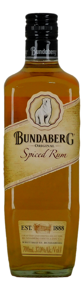 Bundaberg Rum Spiced Rum (original label ) (1x 700mL), QLD.