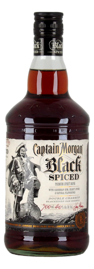 Captain Morgan Black Spiced Rum (1x 700mL) USA