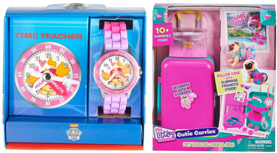 BUNDLE OF REAL LITTLES - Collectible Micro Suitcase, Micro Puppy Carrier wi