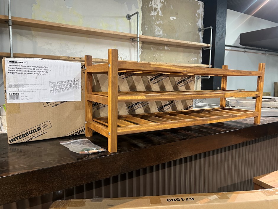 <p>Interbuild Holger Wine Rack 30 Bottle Holder</p>