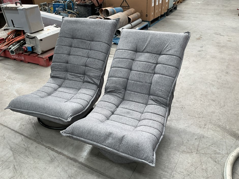 <p>Fabric Reclining Swivel Chairs X 10</p>