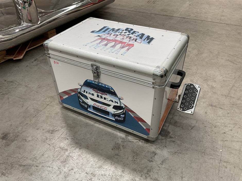 Jim Beam Esky, foot pedal opening with Engine Sound