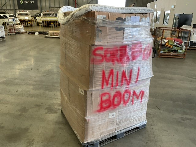 Pallet of 3M Sorbent Booms