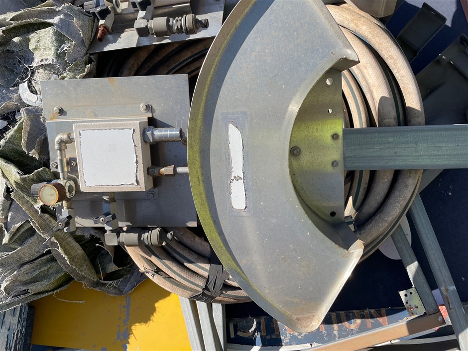 2 x Stainless Steel Hose Holder & Hose - Kwinana