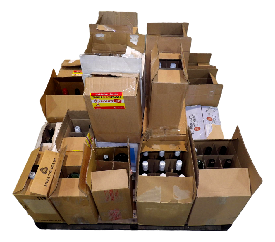 Pick Up Pallet of Wine Approx 17 Assorted Cartons of Wine