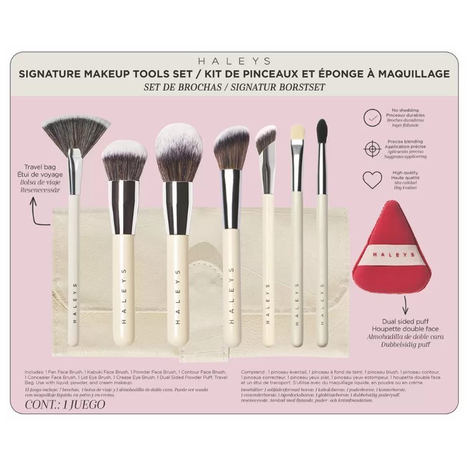 HALEYS 9-Piece Signature Make Up Brush Set.
