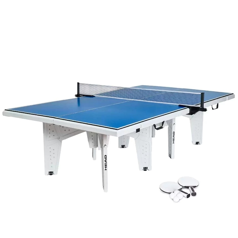 HEAD Outdoor Table Tennis Table Set. NB: Damaged packaging, missing net & b