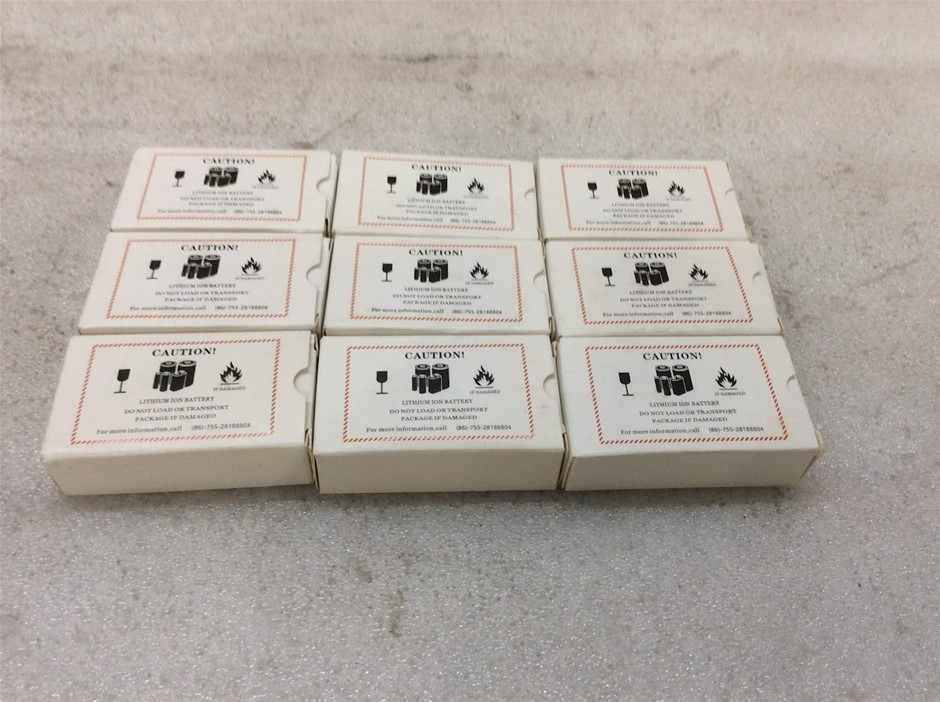 IMR 18650 Rechargeable Lithium Batteries 3400mAh 3.7V - New (Lot of 9)