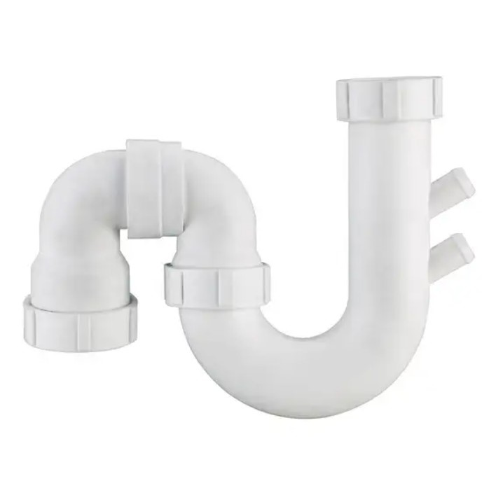 3 x FIX-A-DRAIN S & P Traps With Double Spiggot 50mm.